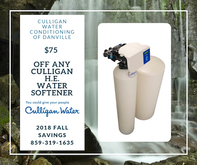 $75 Off Any Culligan H.E. Water Softener